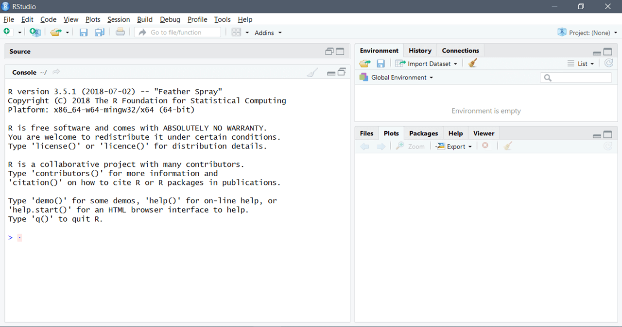 R- Studio desde el escritorio.